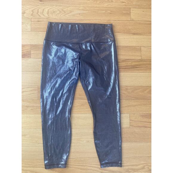 Lululemon Align High-Rise 25" Shine Radiate Foil Print French Press Leggings 14 - Picture 7 of 10